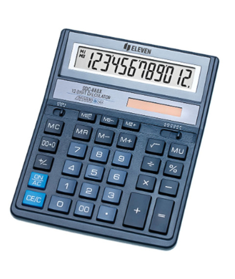 Calculator Eleven SDC888XBL, albastru – 12 cifre (203x158x31mm)