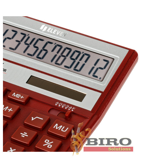 Calculator Eleven SDC888XRD, rosu – 12 cifre (203x158x31mm)