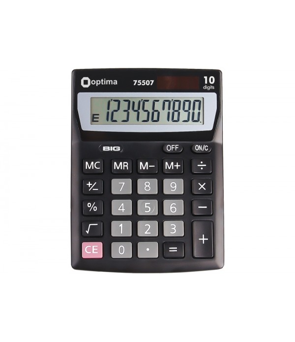 Calculator 10 digits OPTIMA O75507 (137x103x32 mm)