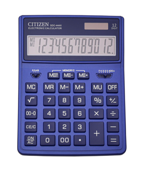 Calculator Citizen SDC444X, albastru închis (155x204x33 mm)