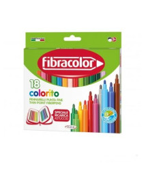 Carioci 18 culori FIBRACOLOR