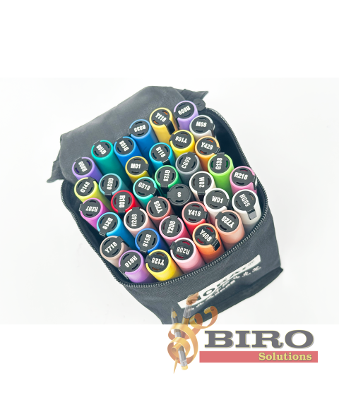 Marker acrilic, 36 de culori, NORA!, vârf rotund 2-3 mm