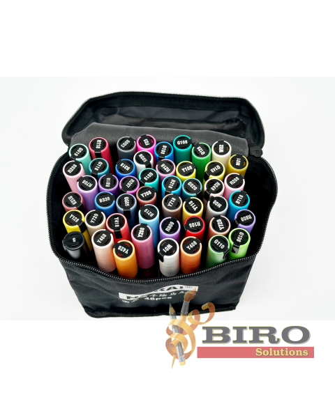 Marker acrilic, 48 de culori, NORA!, vârf rotund 2-3 mm