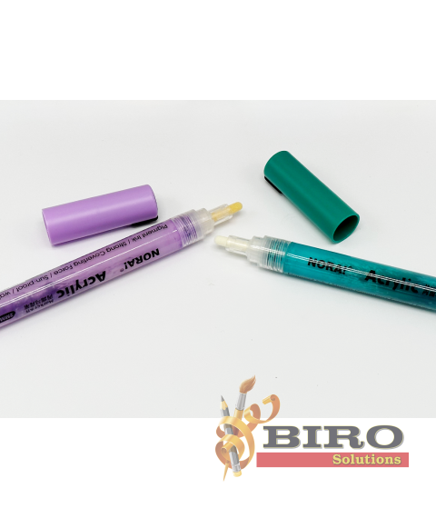 Marker acrilic, 48 de culori, NORA!, vârf rotund 2-3 mm