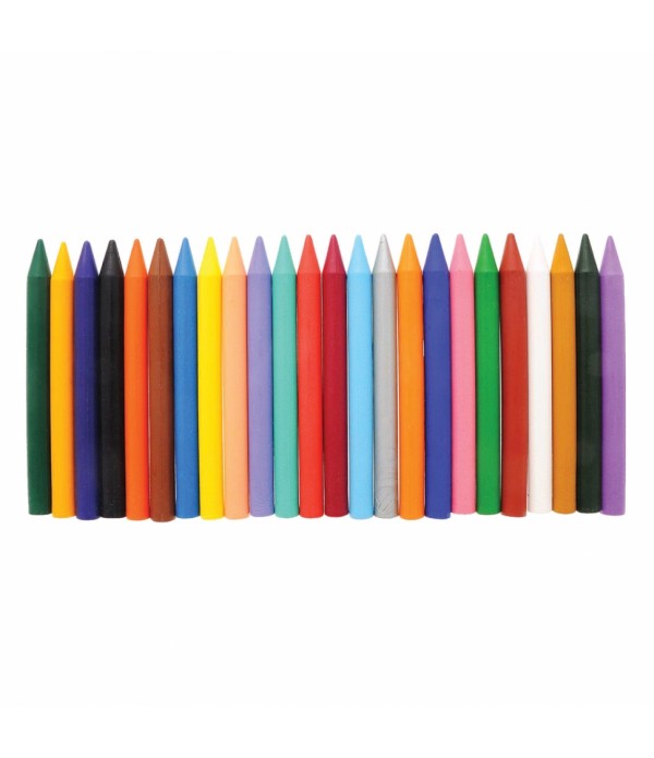 Creioane colorate cerate 24 culori, rotunde, Klassika