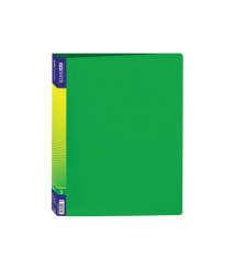 Mapă din plastic cu 2 inele A4, verde, ECONOMIX