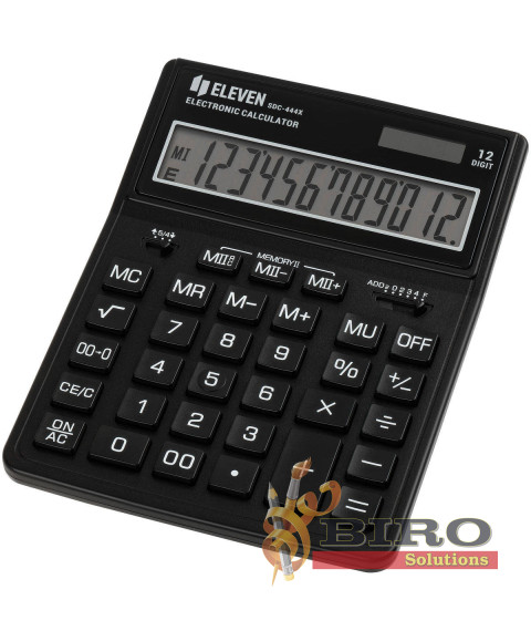 Calculator Eleven SDC444XBK, 12 digits, negru, (155x204x33 mm)