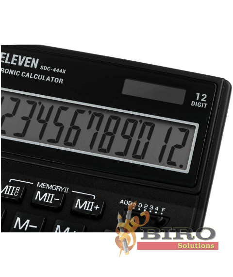 Calculator Eleven SDC444XBK, 12 digits, negru, (155x204x33 mm)