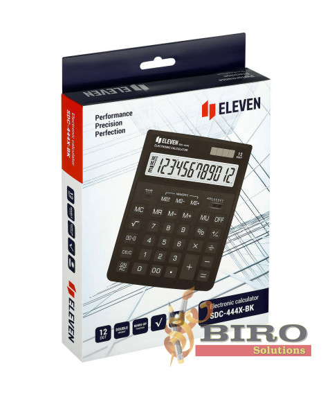 Calculator Eleven SDC444XBK, 12 digits, negru, (155x204x33 mm)