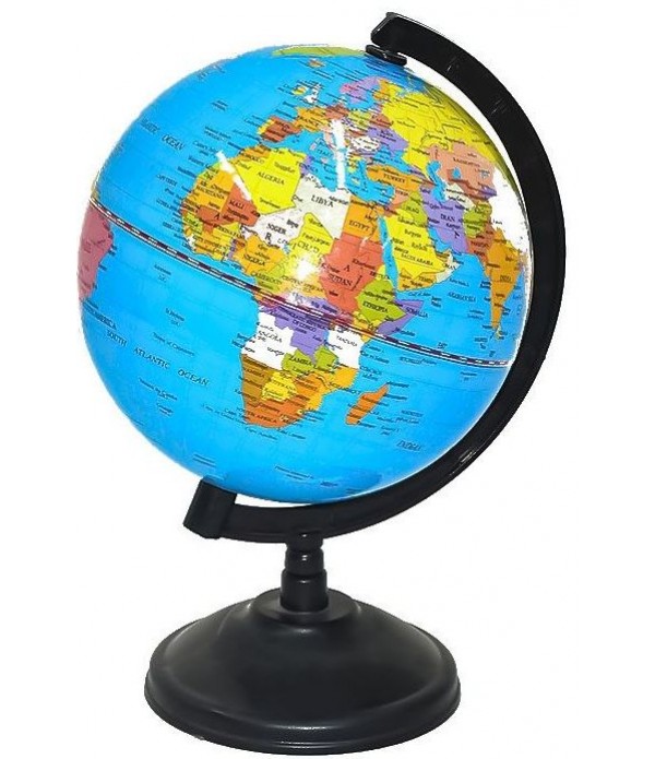 Glob politic d=18 cm, engleză, (albastru/hîrtie)