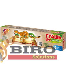 Guașă ZOO 6 culori, 15 ml BLOC