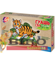Guașă ZOO 18 culori, 15 ml BLOC
