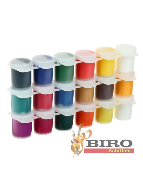 Guașă ZOO 18 culori, 15 ml BLOC