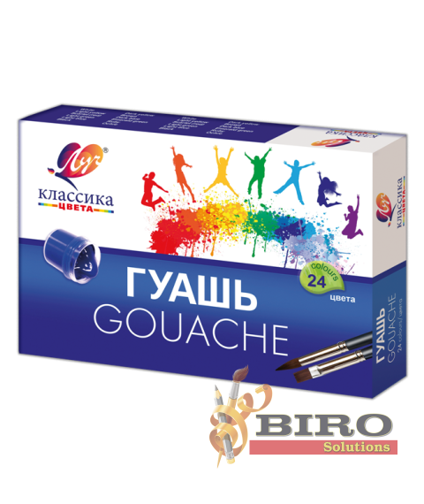 Guașă Klassika 24 culori,20 ml.