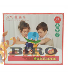 Joc de echilibru din lemn Animale, cod 1507D