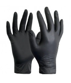 Mănuși din nitril negre, 100 bucăți / cutie