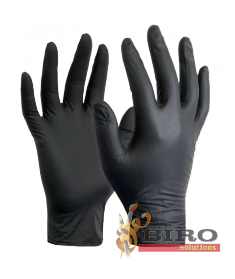 Mănuși din nitril negre, 100 bucăți / cutie