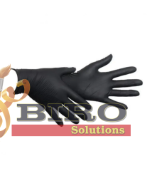 Mănuși din nitril negre, 100 bucăți / cutie