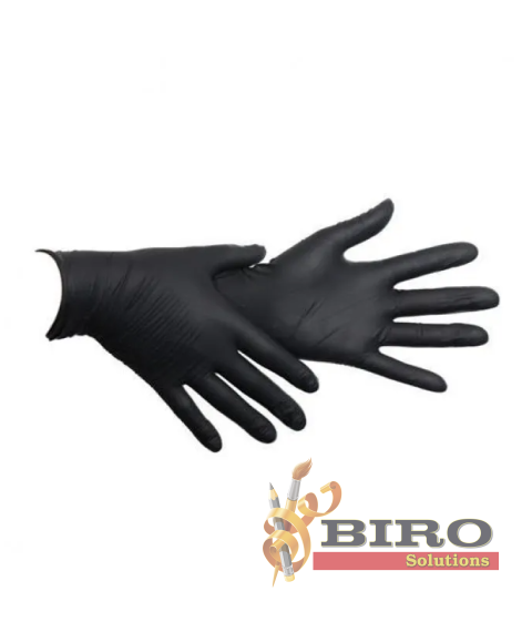 Mănuși din nitril negre, 100 bucăți / cutie