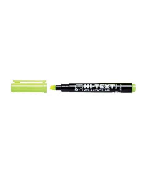 Textmarker galben Hi-Text Fluoclip 7000