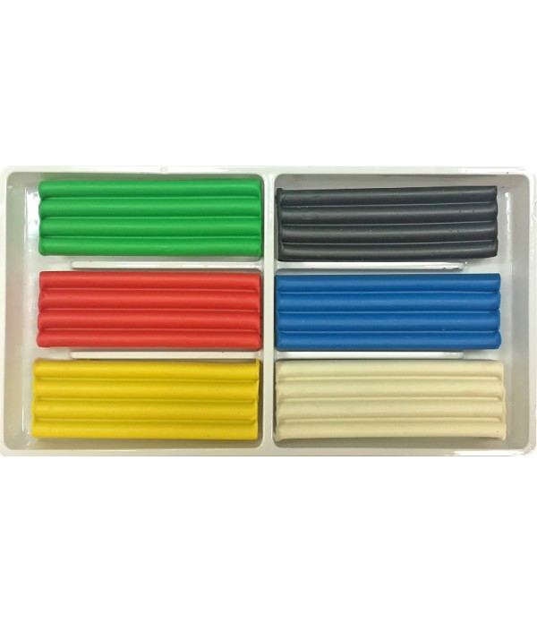 Pastă de modelat ZOO, 6 culori x 15 gr.