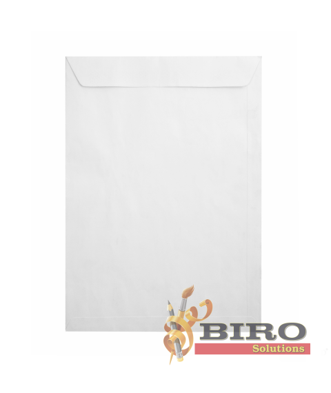 Plic ASIL B4, 250x353 mm, 90 gr/m2 alb, bandă siliconică
