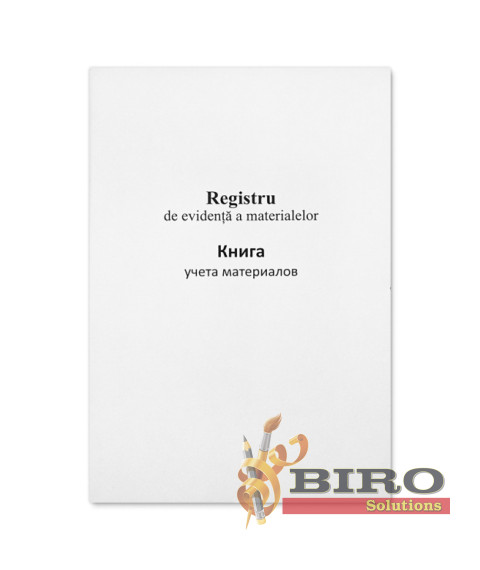 Registru de evidență a materialelor, hârtie offset, 48 foi