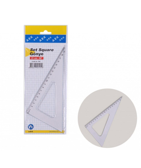 Riglă triunghi 21 cm 60' 104 ARK