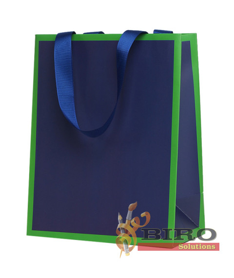 Pungă de cadouri orizontală mare, 54x44x16 cm, set 12 bucăți (mix)