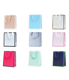 Pungă de cadouri orizontală mare, 54x44x16 cm, set 12 bucăți (mix)