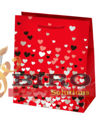 Pungă pentru cadouri Valentines, 26,4x32,4x13,7 cm, set 24 bucăți (mix)