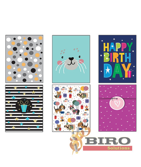 Pungă pentru cadouri (XLW), 33x45,7x17 cm, set 24 bucăți (mix), art. TG-45