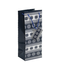 Pungă cadou NY, 33x12,5x11,5 cm, mix culori