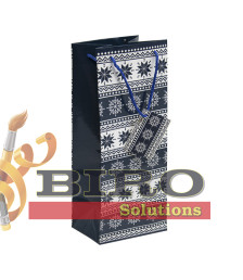 Pungă cadou NY, 33x12,5x11,5 cm, mix culori