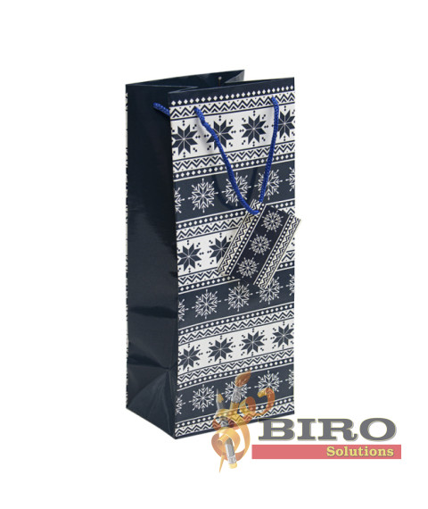 Pungă cadou NY, 33x12,5x11,5 cm, mix culori