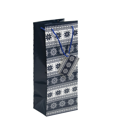 Pungă cadou NY, 33x12,5x11,5 cm, mix culori