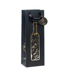 Pungă pentru cadouri tip sticlă, 12x33x8,9 cm, set 12 bucăți (mix)