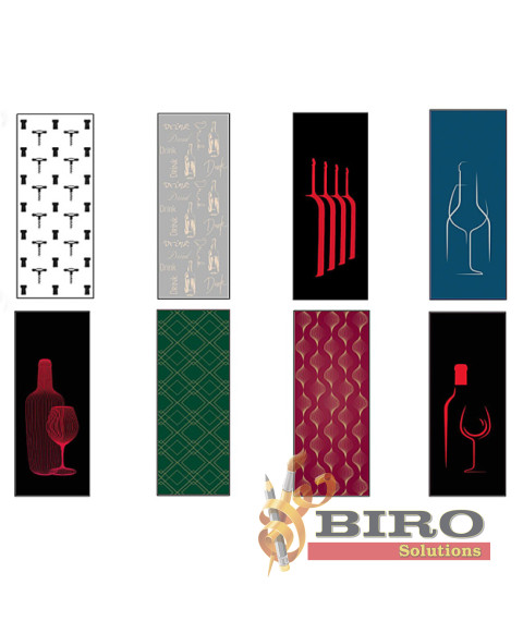 Pungă pentru cadouri tip sticlă, 12x33x8,9 cm, set 12 bucăți (mix)