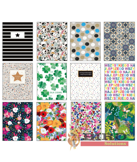 Pungă pentru cadouri, 17,8x22,9x9,8 cm, mix culori