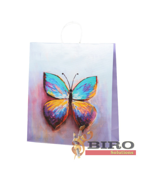 Pungă cadou (XL), 33x45,7x10,2 cm, set 12 bucăți (mix)