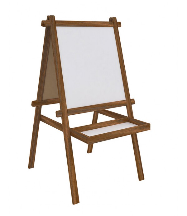 Tabla whiteboard 50x55cm lemn cu coș PANDA