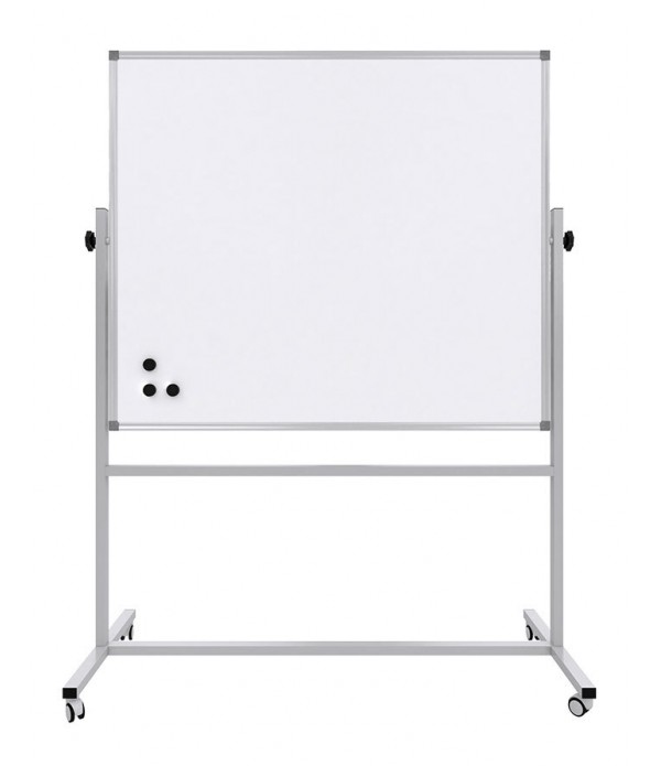 Tablă Whiteboard rotativă pe suport mobil, 90x120 cm, PANDA