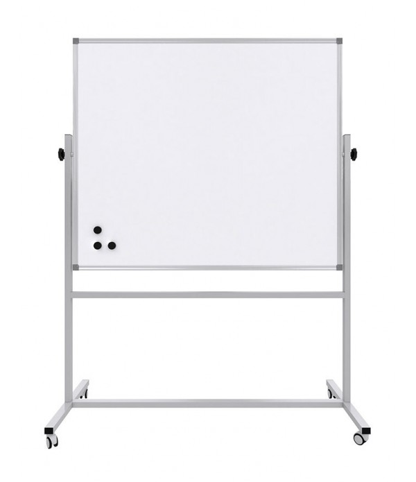 Tablă Whiteboard rotativă pe suport mobil, 120x200 cm, PANDA