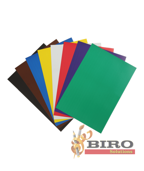 Carton colorat dublu A4, 8 foi, 8 culori, 215 g/m² ZIBI