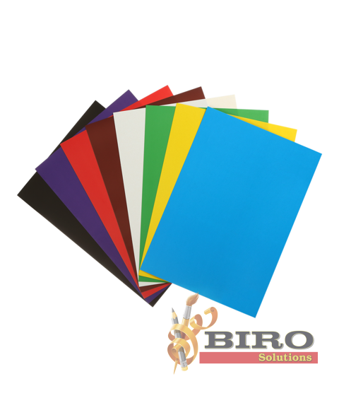 Carton colorat dublu A4, 8 foi, 8 culori, 215 g/m² ZIBI