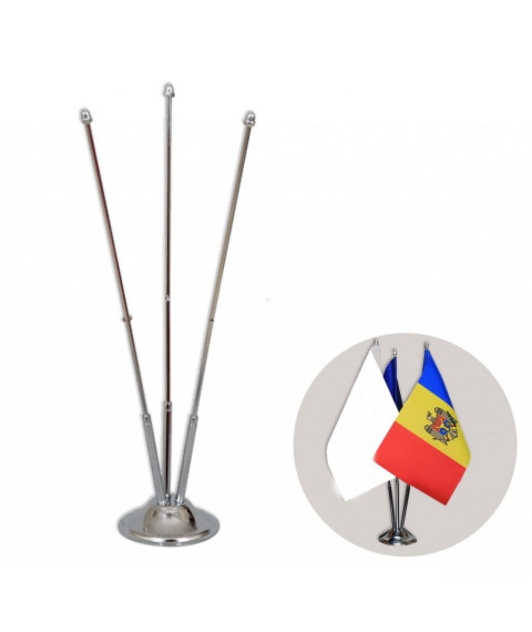 Suport metalic pentru 3 flăgulețe, ARK