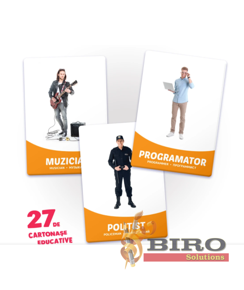 27 de cartonașe. Profesii și meserii