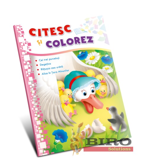 Citesc și colorez (pe silabe). Rățușca cea urâtă