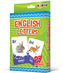 27 de cartonașe. English letters