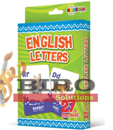 27 de cartonașe. English letters
